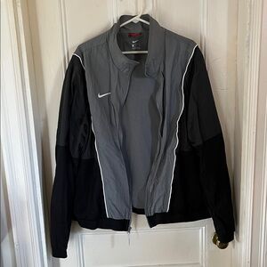 Nike Black and Gray Windbreaker Jacket